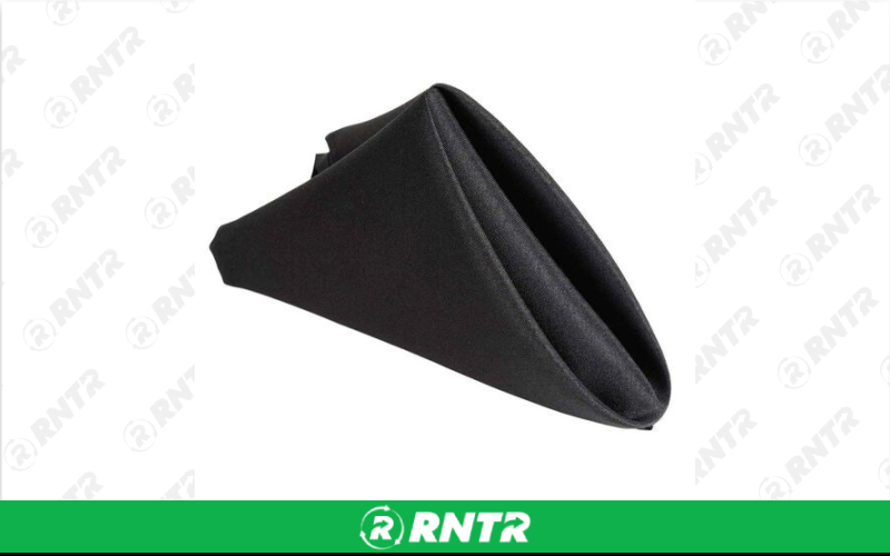 Generic Black Cloth Napkin – For rent in orlando, florida – Rocket Rentals USA LLC | RNTR.com – Image 1