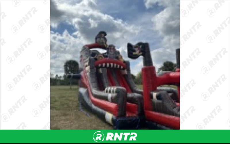 Generic Black Pearl Water Slide 25ft DL – For rent in pompano-beach, florida – South Florida Bounce | RNTR.com – Image 1