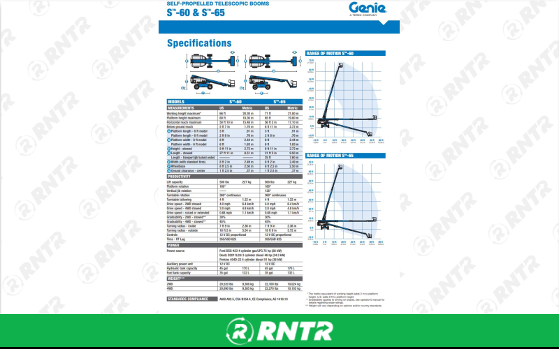 Generic BUCKET LIFT -65FT - TELESCOPIC - 4WD W/ JIB – For rent in hazel-green, alabama – Christopher Equipment  | RNTR.com – Image 1
