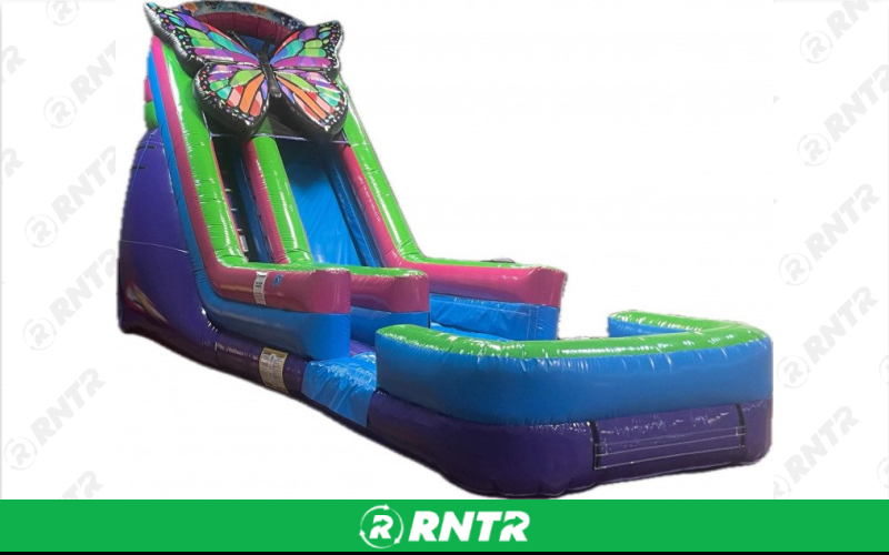 Generic Butterfly Water Slide 16ft SL – For rent in pompano-beach, florida – South Florida Bounce | RNTR.com – Image 1