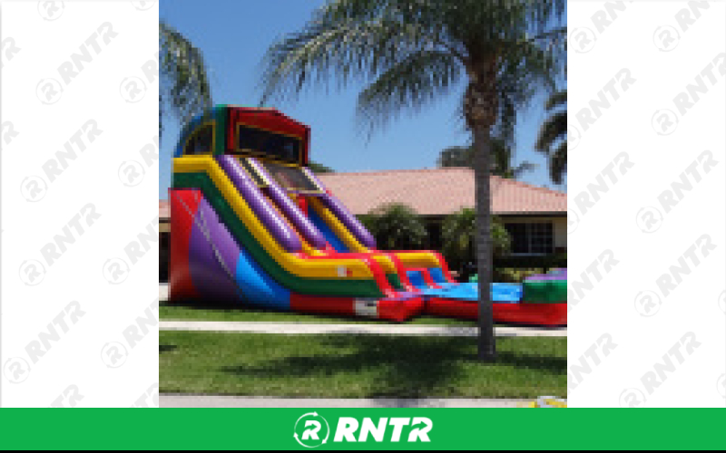 Generic Custom Themed 2 Lane Water Slide – For rent in pompano-beach, florida – South Florida Bounce | RNTR.com – Image 1
