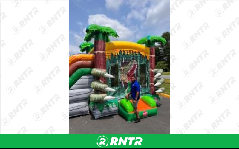 Generic Dinosaur Dominion Dry Bounce House w/ Slide – For rent in ruckersville, virginia – SuperFun Attractions | RNTR.com – Image 1