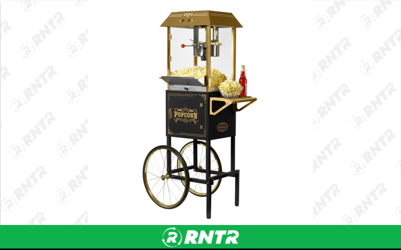 Generic Nostalgia Popcorn Machine - Medium 10oz w/ Cart – For rent in york, pennsylvania – A and R Rental | RNTR.com – Image 1