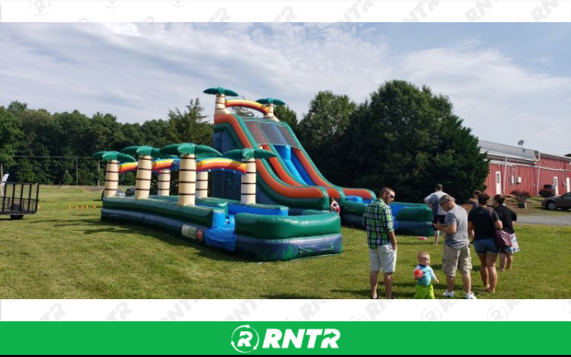 Generic Paradise 2 Lane Slip n Slide w/pool – For rent in ruckersville, virginia – SuperFun Attractions | RNTR.com – Image 1