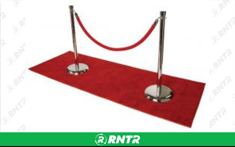 Generic Red Rope and Chrome Stanchions – For rent in spokane, washington – Entertainment Warehouse | RNTR.com – Image 1