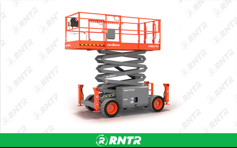 Generic SCISSOR LIFT - 32-FT - ALL TERRAIN 4WD D/F – For rent in fayetteville, tennessee – Christopher Equipment | RNTR.com – Image 1