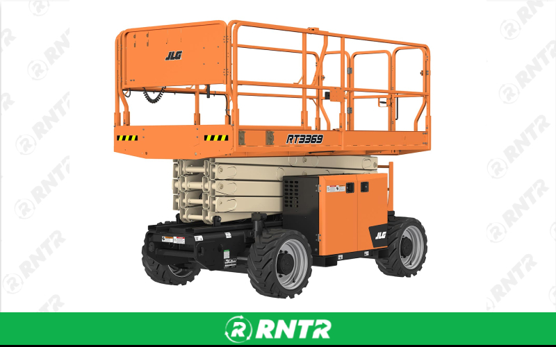 Generic SCISSOR LIFT - 32-FT - ALL TERRAIN 4WD DSL – For rent in fayetteville, tennessee – Christopher Equipment | RNTR.com – Image 1