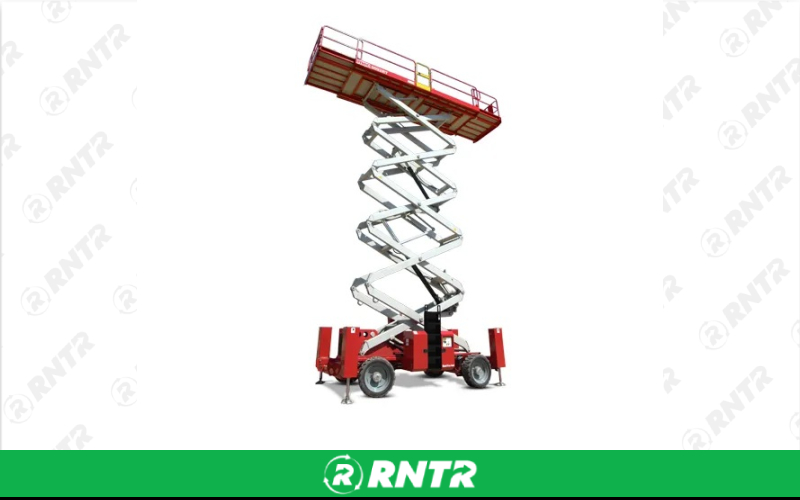 Generic SCISSOR LIFT - 40-FT - ALL TERRAIN 4WD ELE – For rent in Shelbyville, Tennessee – Christopher Equipment | RNTR.com – Image 2 of 3
