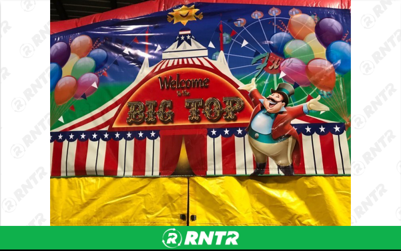 Generic Welcome To The Big Top Bounce House w/ Slide – For rent in ruckersville, virginia – SuperFun Attractions | RNTR.com – Image 1