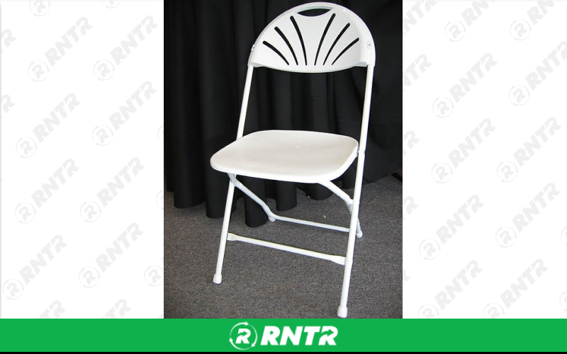 Generic White Folding Chair – For rent in spokane, washington – Entertainment Warehouse | RNTR.com – Image 1
