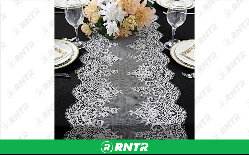 Generic 12ft Lace Table Runner - Regular – For rent in robertsville, missouri – A C Event Rentals | RNTR.com – Image 1