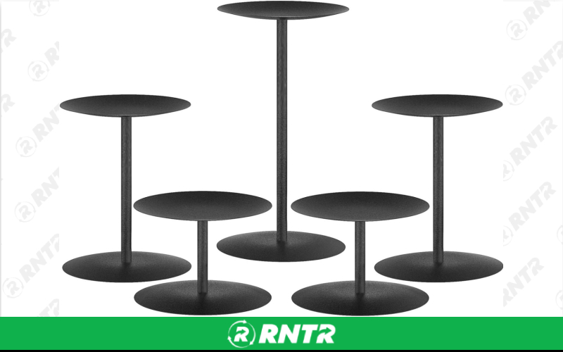 Generic 4 7/8in Pillar Candle Holder – For rent in robertsville, missouri – A C Event Rentals | RNTR.com – Image 1