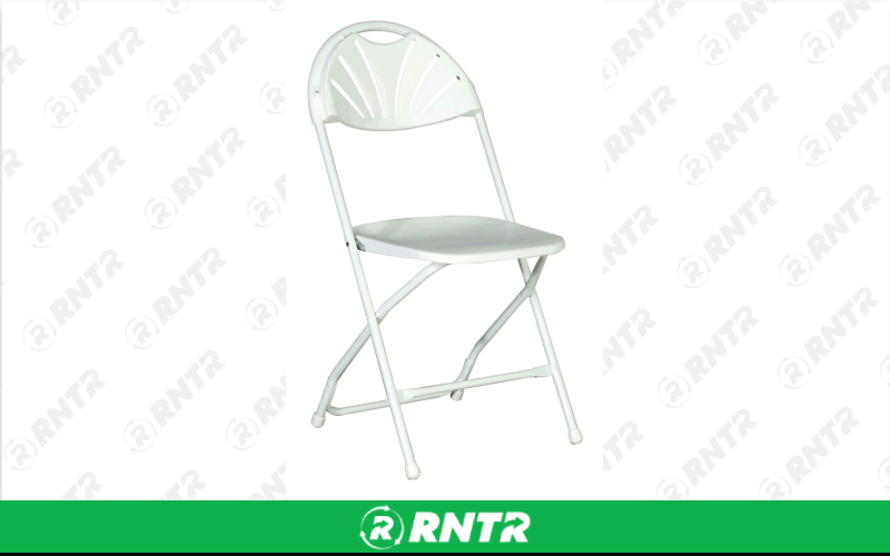 PS FURNITURE CHAIR -  WHITE FOLDING – For rent in maplewood, minnesota – Hejny Rental | RNTR.com – Image 1