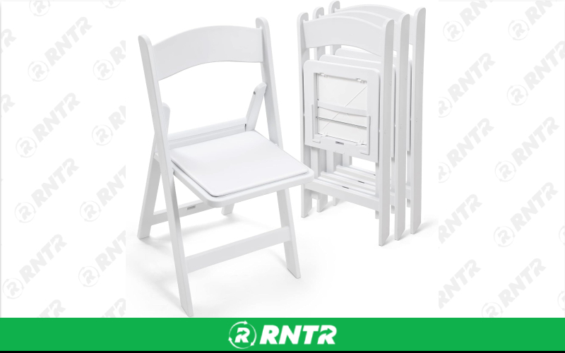 Generic CHAIR -  WHITE FOLDING – For rent in uniontown, pennsylvania – Fayette Rental Solutions | RNTR.com – Image 1