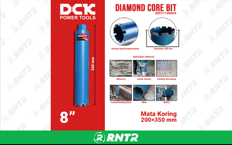 Generic DIAMOND CORE BIT 8 – For rent in uniontown, pennsylvania – Fayette Rental Solutions | RNTR.com – Image 1
