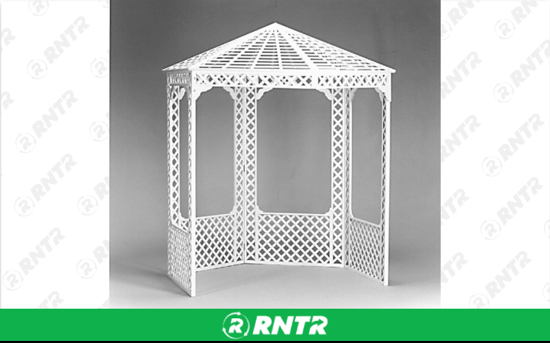 Generic GAZEBO LATTICE WHITE PLASTIC 6'x6' – For rent in uniontown, pennsylvania – Fayette Rental Solutions | RNTR.com – Image 1