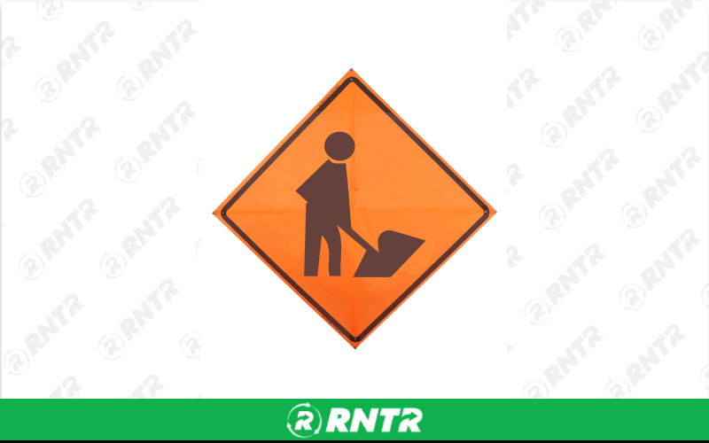 Generic MEN WORKING(METAL) SIGN 36W/STAND – For rent in uniontown, pennsylvania – Fayette Rental Solutions | RNTR.com – Image 1