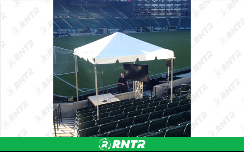 Generic 10x40 White Canopy Tent – For rent in Portland, Oregon – Peter Corvallis Productions | RNTR.com – Image 1 of 2