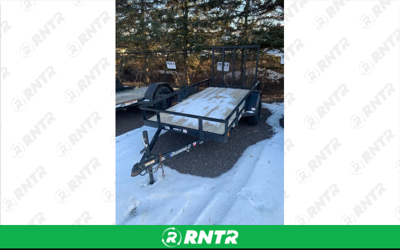 Generic 5'x10' Utility Trailer - 2 Ball - 4 Flat Wire - With Ramp GRT GSA10X60 – For rent in allendale, michigan – Allendale Ace | RNTR.com – Image 1