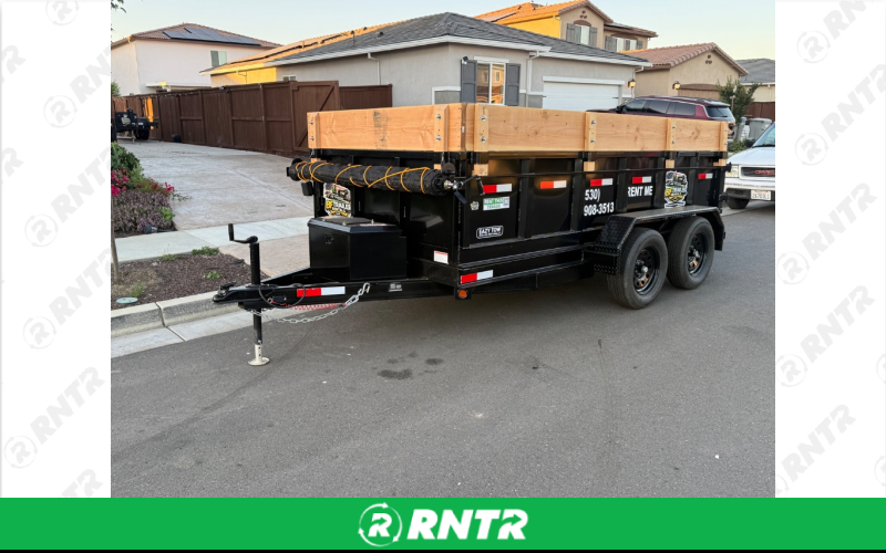 Easy Tow 6x12 Dump Trailer – For rent in Woodland, California – BF Trailer Rentals LLC | RNTR.com – Image 2 of 6