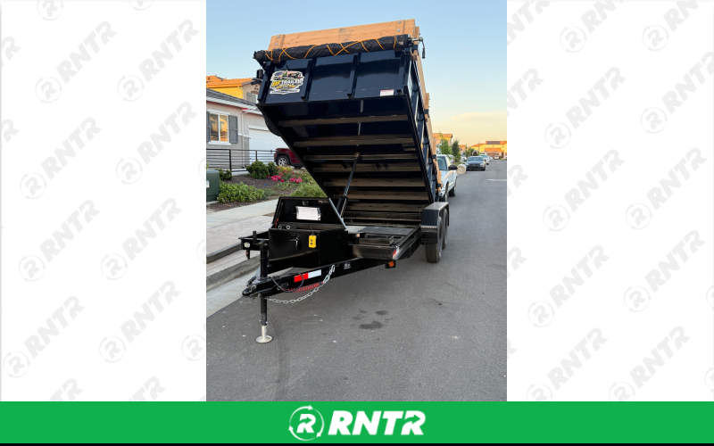Easy Tow 6x12 Dump Trailer – For rent in Woodland, California – BF Trailer Rentals LLC | RNTR.com – Image 3 of 6