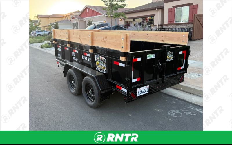 Easy Tow 6x12 Dump Trailer – For rent in Woodland, California – BF Trailer Rentals LLC | RNTR.com – Image 4 of 6