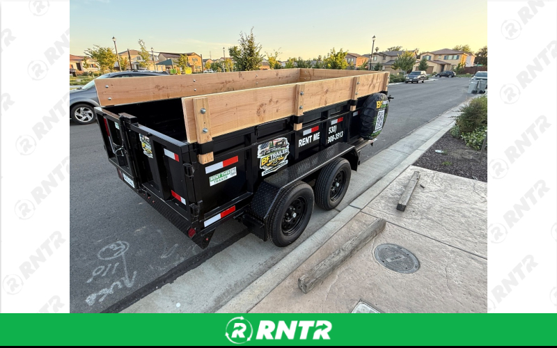 Easy Tow 6x12 Dump Trailer – For rent in Woodland, California – BF Trailer Rentals LLC | RNTR.com – Image 5 of 6
