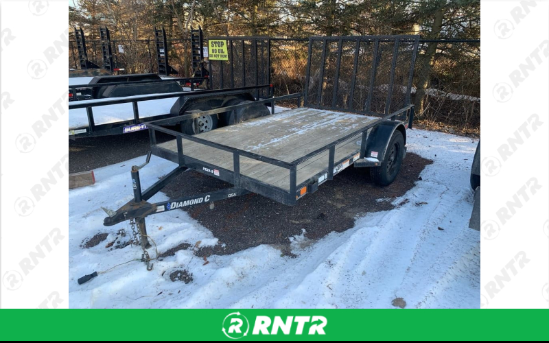 Generic 77x10' Utility Trailer - 2 Ball - 4 Flat Wire - With Ramp – For rent in allendale, michigan – Allendale Ace | RNTR.com – Image 1