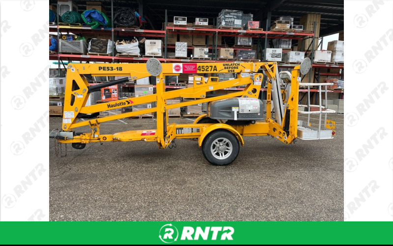Generic Boom Lift 45’ High x 27’ Reach - 2” Ball - 4 Flat – For rent in Allendale, Michigan – Allendale Ace | RNTR.com – Image 1 of 1