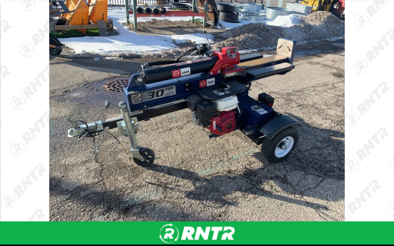 Generic Log Splitter 27” - Blue - 2” Ball - Vertical/Horizontal – For rent in allendale, michigan – Allendale Ace | RNTR.com – Image 1