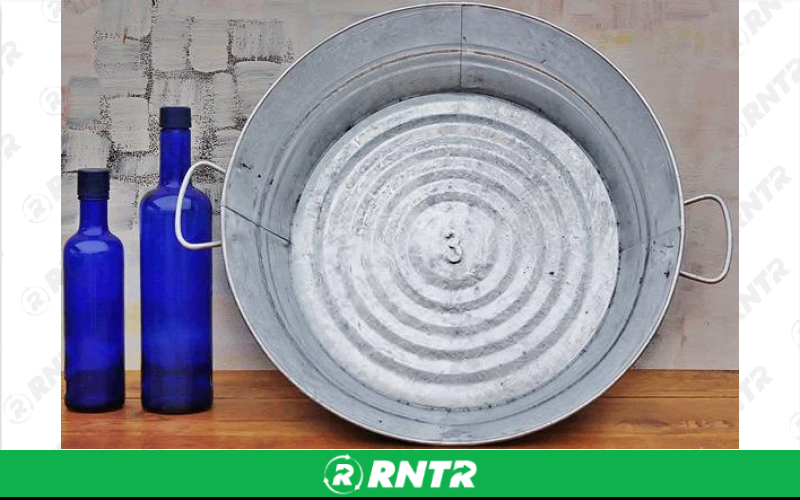 Generic ROUND GALVANIZED PAN – For rent in Mount Airy, North Carolina – Cooke Rentals MA | RNTR.com – Image 1 of 1