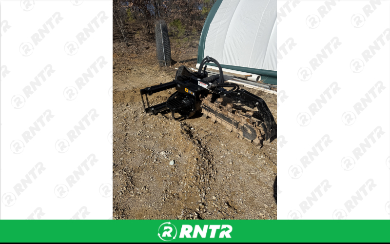 Generic skid steer trencher attachment – For rent in athens, texas – American Machine Rentals | RNTR.com – Image 1