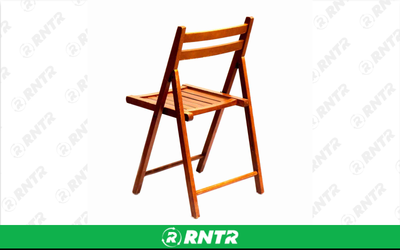 Generic Wood Slat Folding Chair – For rent in Portland, Oregon – Peter Corvallis Productions | RNTR.com – Image 1